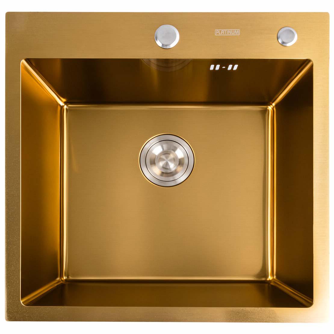 Мойка кухонная Platinum Handmade PVD 500x500x220 Gold (788702) Мойка кухонная Platinum Handmade PVD 500x500x220 Gold (788702)