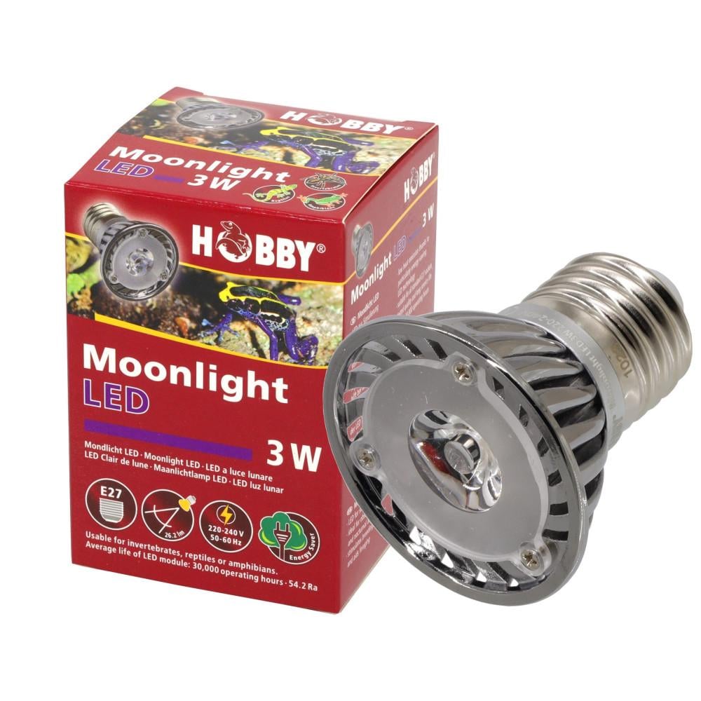 Лампа нічна LED для тераріумів Hobby Moonlight LED 3 W (HB37595) Лампа нічна LED для тераріумів Hobby Moonlight LED 3 W (HB37595)