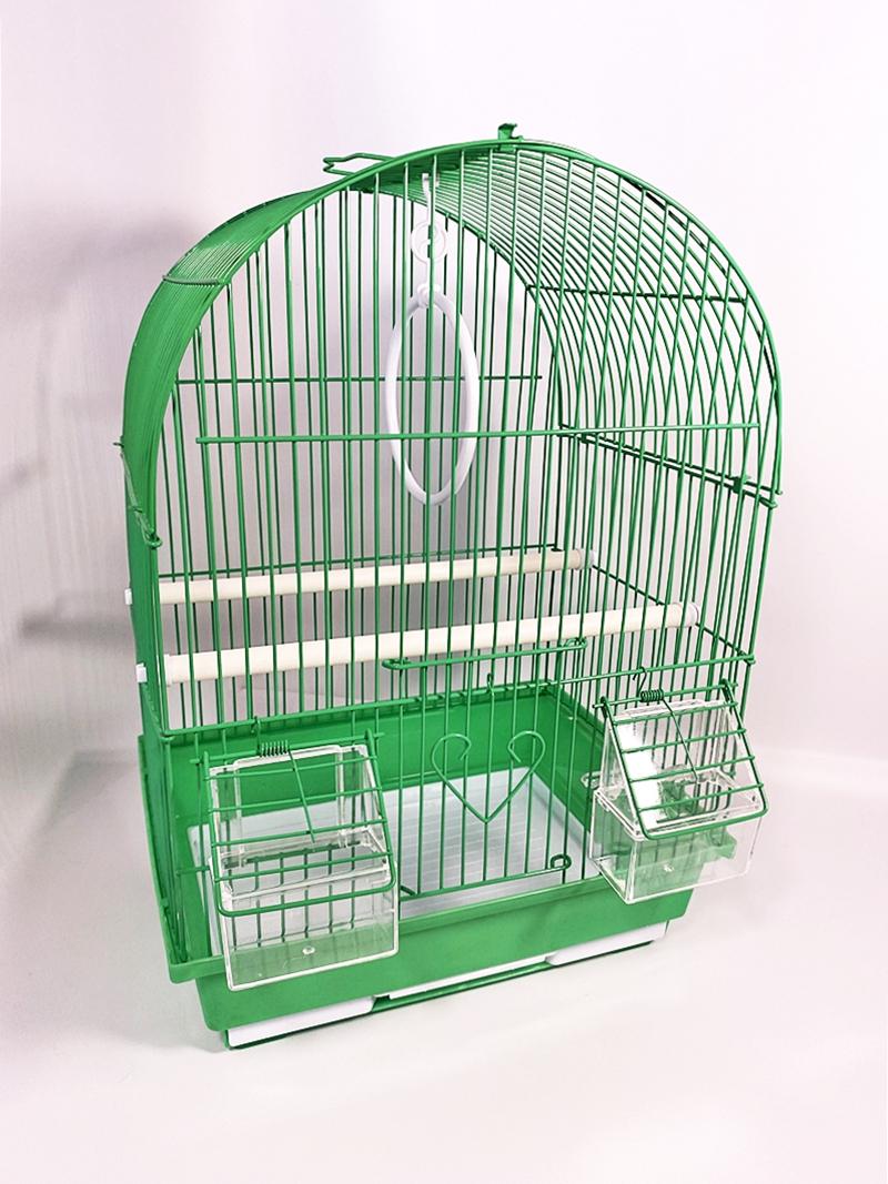 Клетка для птиц A100 эмаль 30х23х39 см Зеленый (1576green) - фото 2 Клетка для птиц A100 эмаль 30х23х39 см Зеленый (1576green) - фото 2