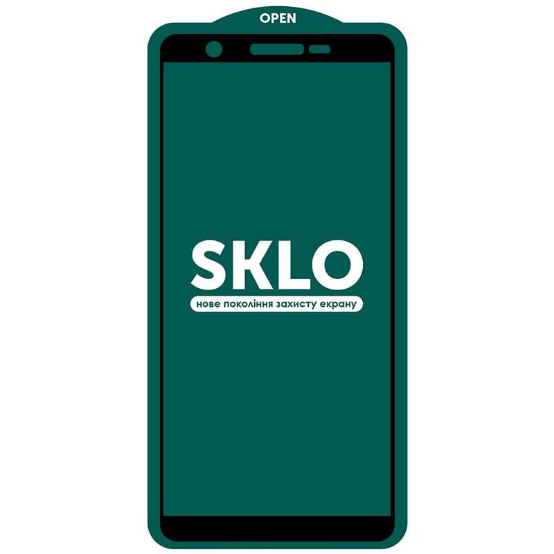 Протиударне Захисне Скло SKLO 5D (тех.пак) для Samsung Galaxy M01 Core / A01 Core Чорний