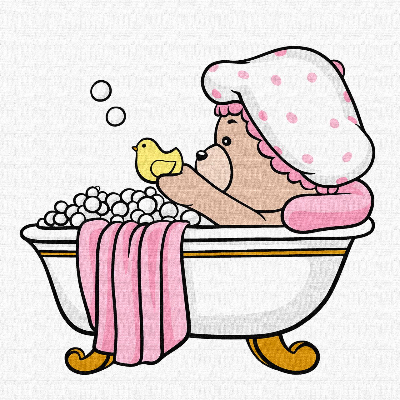 Картина по номерам Ideyka Веселое купание 25х25см (2824290013)