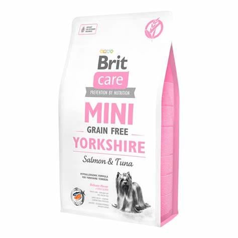 Корм беззерновий для собак Brit Care Mini Grain Free Yorkshire Salmon Tuna для йоркширських тер'єрів з лососем та тунцем 2 кг (20190)