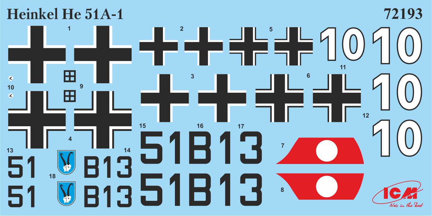 Сборная модель ICM Бипланы 1930-1940-х годов Не-51A-1 Ki-10-II U-2/Po-2VS (72210) - фото 11