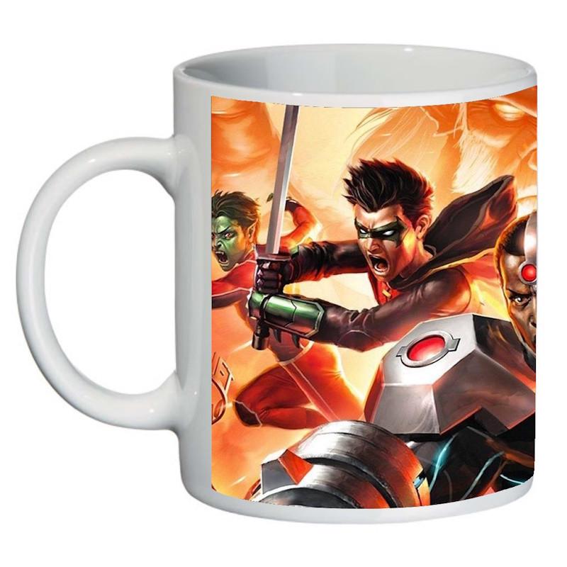 Чашка с принтом Юные титаны TT-005 (2181713241)