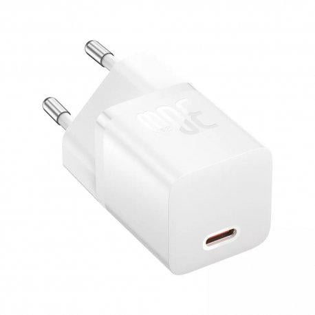 Мережевий зарядний пристрій BASEUS GAN5 Fast Charger 1C 30W EU White (CCGN070502) - фото 2