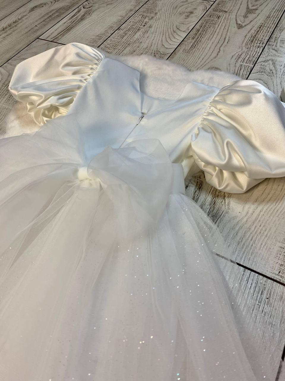 Платье праздничное для девочки 110 см Белый (2360515989) - фото 5