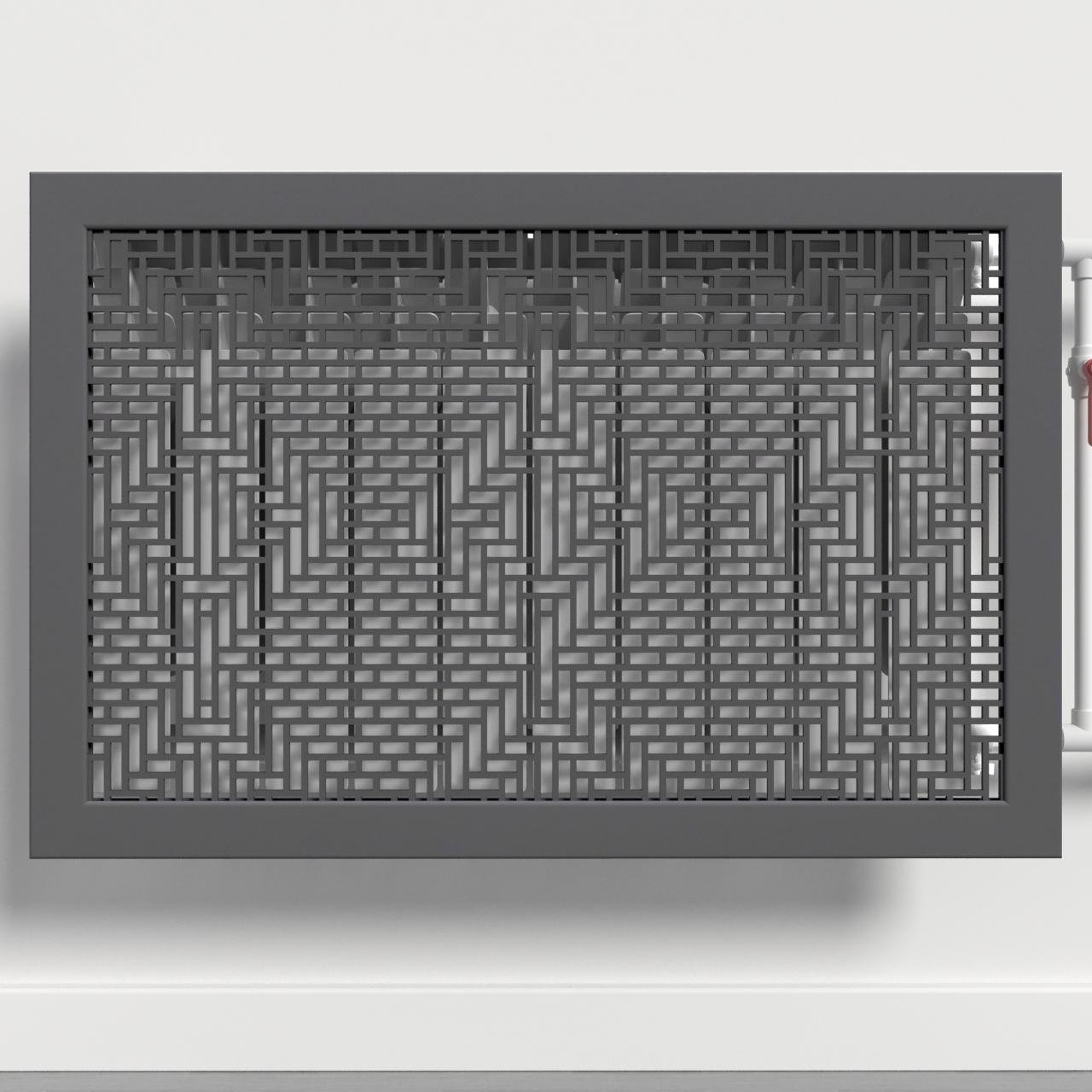 Решетка-экран на батарею SMARTWOOD 900 мм Графит (R20683106)