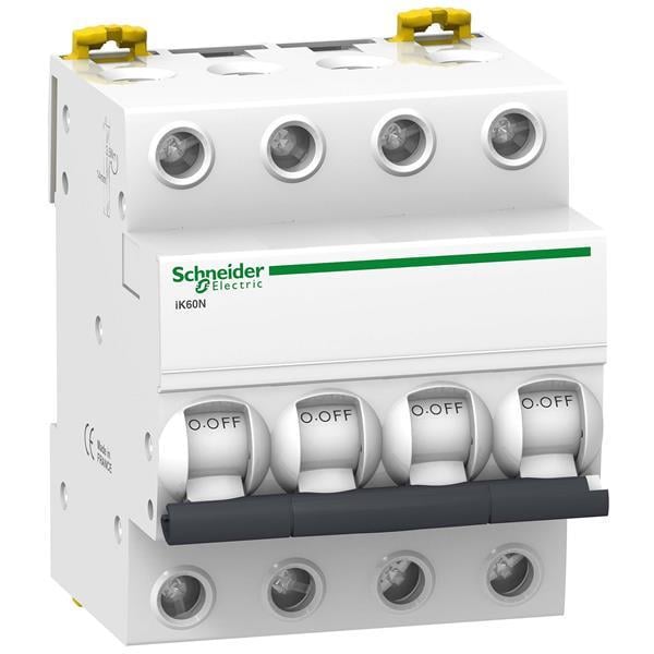 Автоматический выключатель Schneider Electric 40A 6 kA 4 полюса тип C A9K24440 Acti9 iK60 (12310)