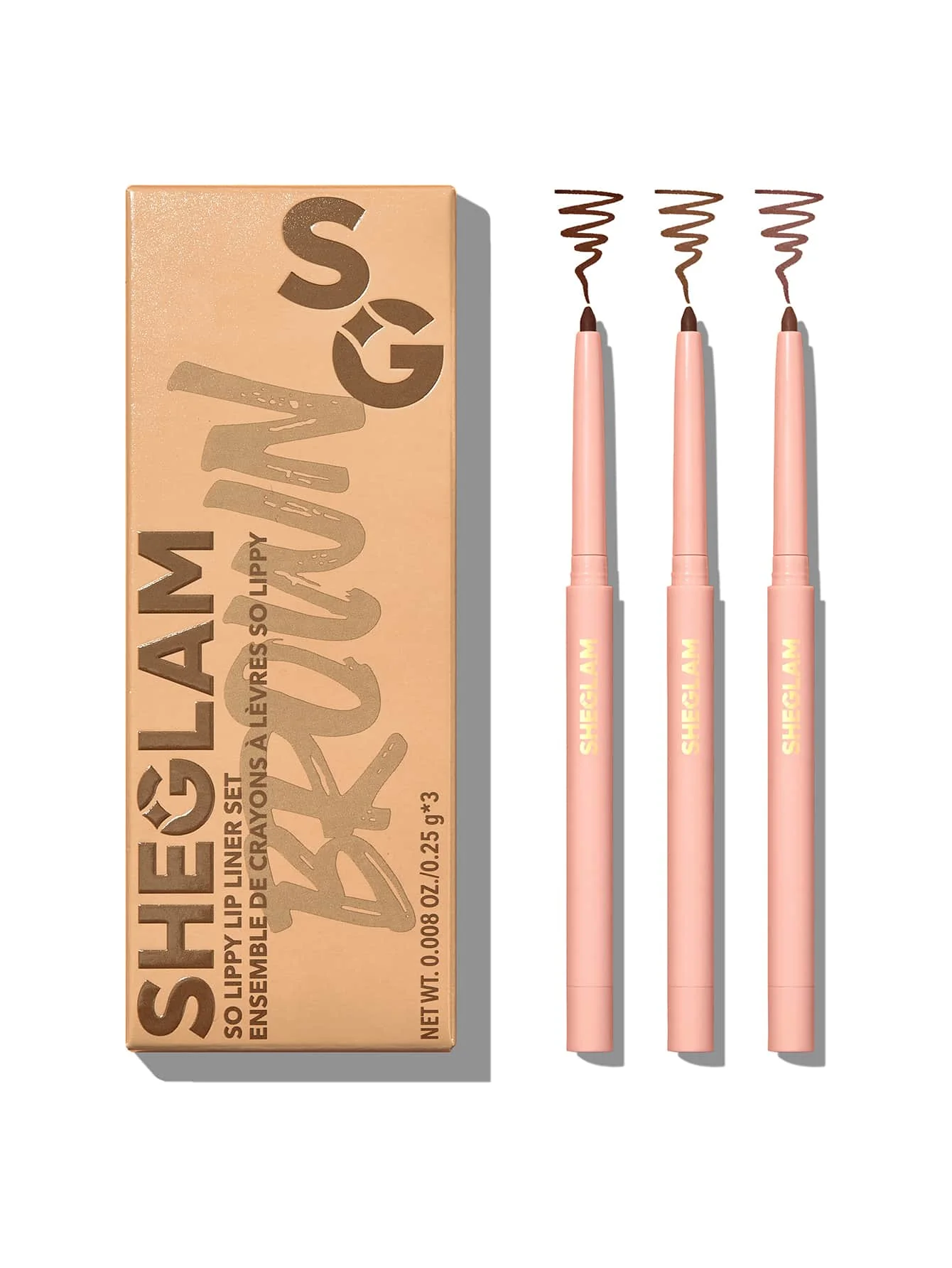 Набор карандашей для губ Sheglam Lippy Lip Liner Set Espresso Kisses 25 г х 3 шт. (15186668)