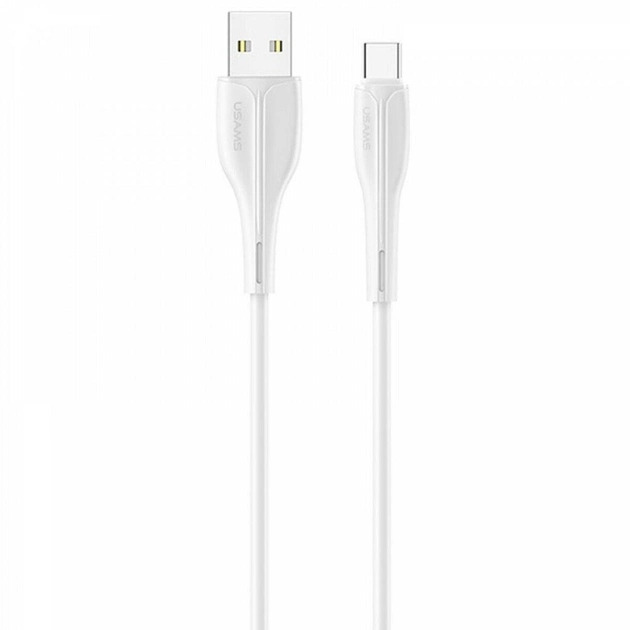 Кабель синхронізації Usams US-SJ501 U68 Type-C Charging Data Cable 1 м White (SJ501USB02) - фото 1