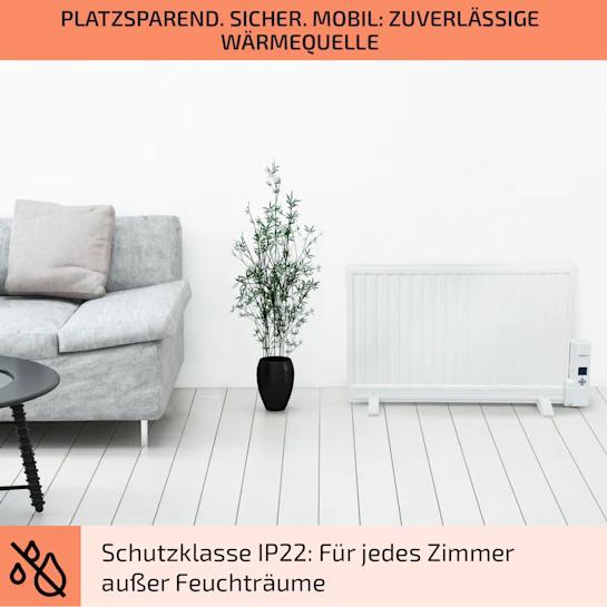 Обігрівач масляний OneConcept Wallander Ölradiator 800 Вт Білий - фото 9