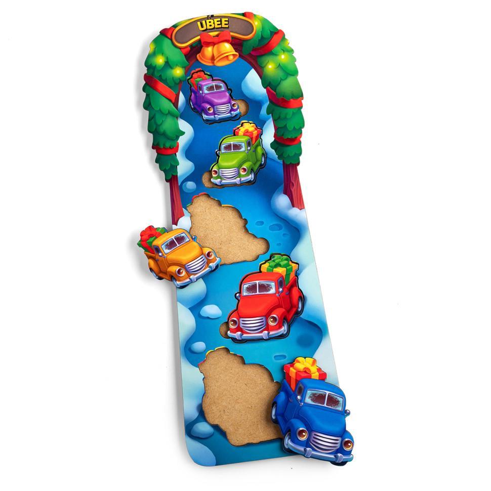 Розвиваючий пазл-вкладиш «Новорічні машинки» (PSD228)