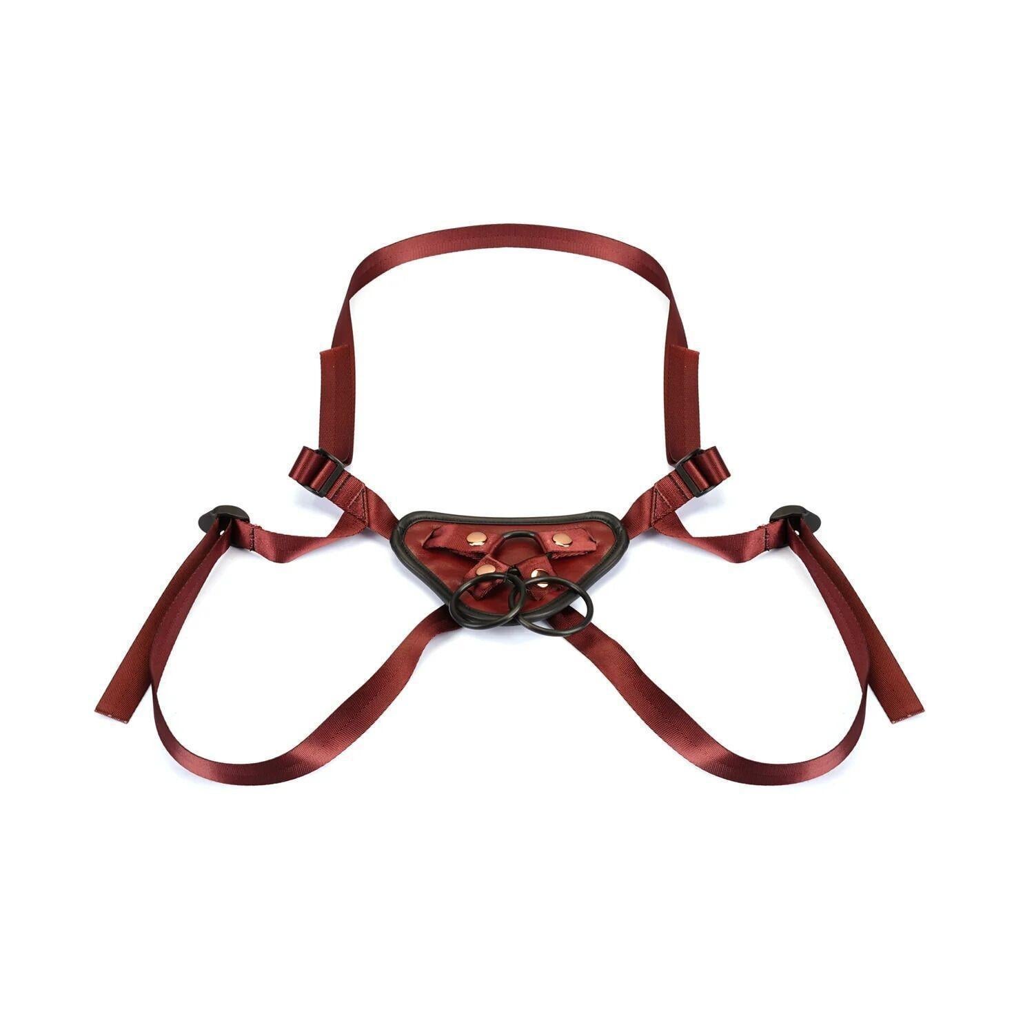 Трусики для страпона Liebe Seele Wine Red Strap-on Harness Красный (57482)