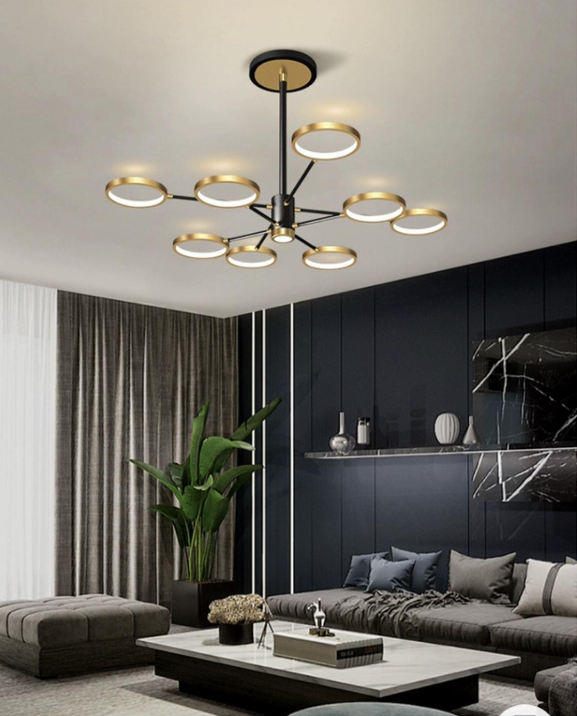 Люстра Fancy Led lamp 056505/8 Black/Gold