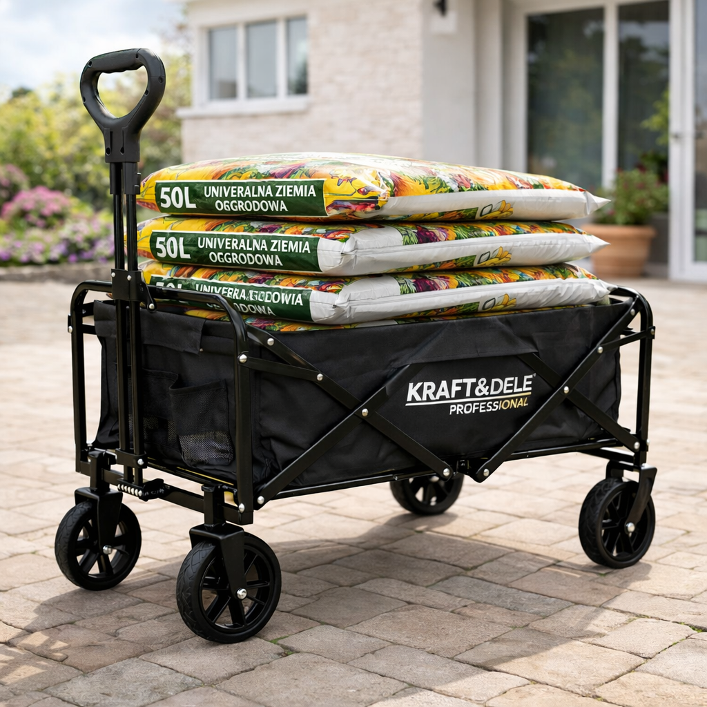 Візок садовий Kraft&Dele KD3087 90 л складаний