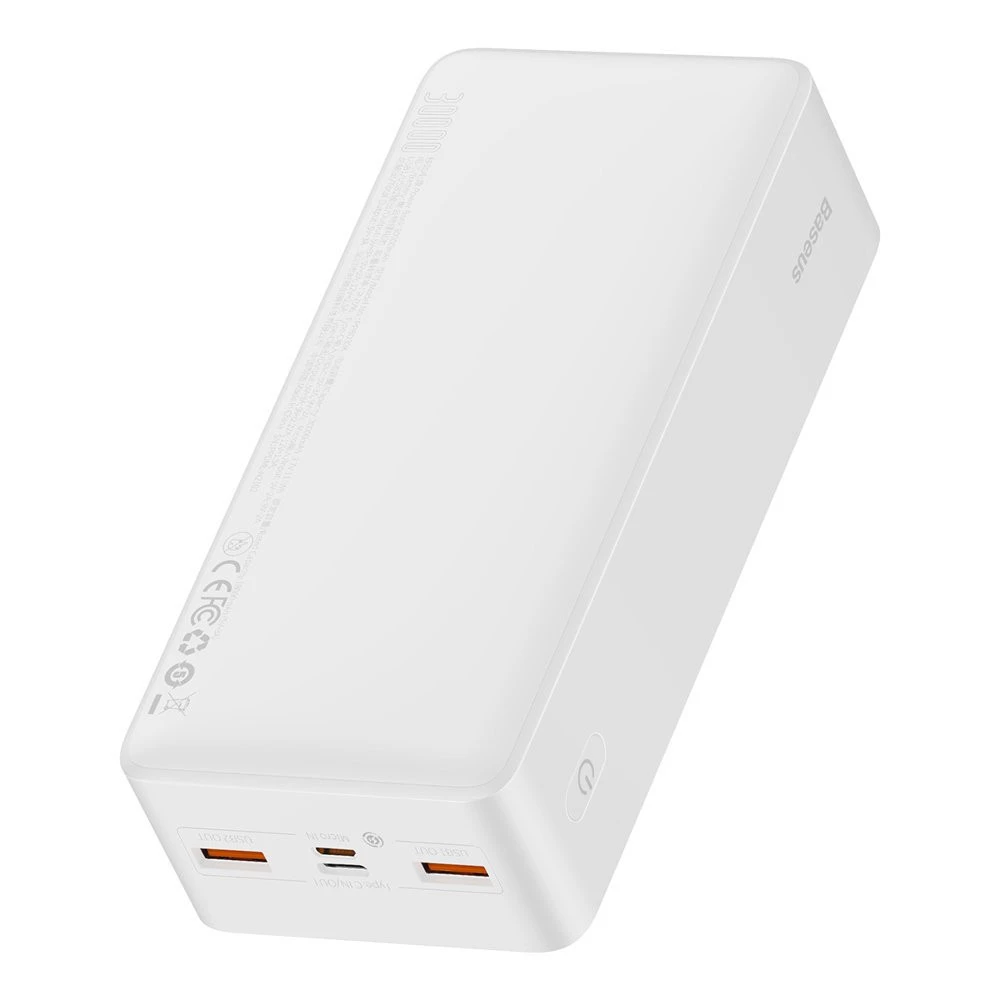 Повербанк BASEUS Bipow Digital Display 30000 mAh 20W White (PPDML-N02, PPBD050402) - фото 3 Повербанк BASEUS Bipow Digital Display 30000 mAh 20W White (PPDML-N02, PPBD050402) - фото 3