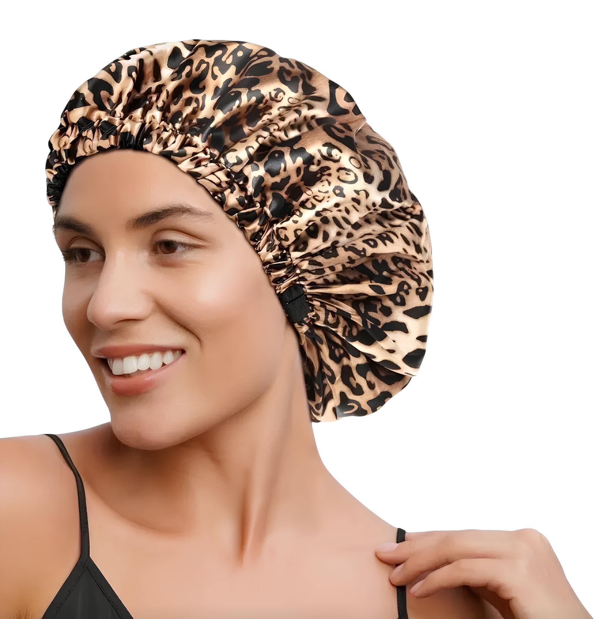 Шапочка гипоаллергенная двусторонняя сатиновая Леопардовый (2425569)