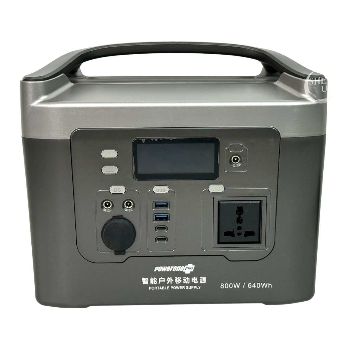 Зарядная станция 800W 640Wh с поддержкой зарядки от солнечной панели с розеткой и фонариком (RMP-800W)