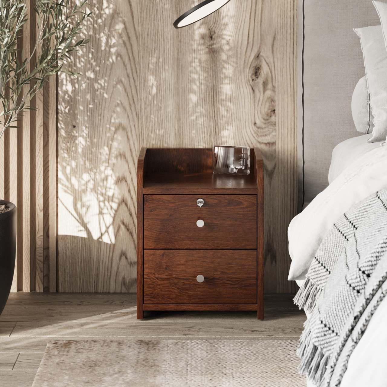 Тумба прикроватная Win Мебель Classic Soft Орех темный (27766421) - фото 3