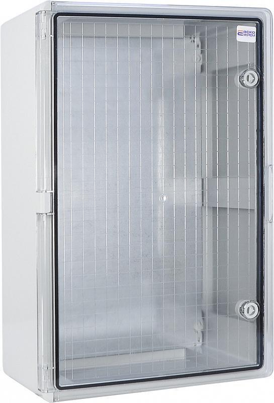 Корпус ABS-пластик з монтажною панеллю з прозорими дверцятами 400x600x200 ІР65 (A0270010031)