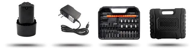 Шурупокрут акумуляторний 12V DF330DWE з набором біт і запасним акумулятором - фото 3 Шурупокрут акумуляторний 12V DF330DWE з набором біт і запасним акумулятором - фото 3