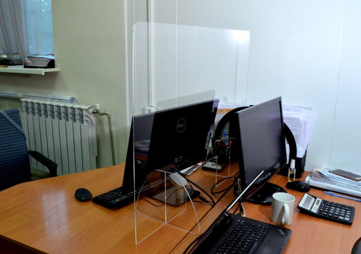 Защитный экран кассовой зоны БРТ 900х600 мм - фото 5