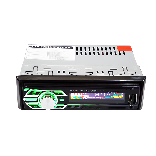 Автомагнітола 1DIN MP3 6317BT RGB з пультом/Bluetooth та функцією MUTE (12533)