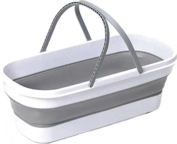 Ведро для стирки и уборки складное LY-630 пластиковое 15 л 55х15 см Белый (opt-102088) Ведро для стирки и уборки складное LY-630 пластиковое 15 л 55х15 см Белый (opt-102088)