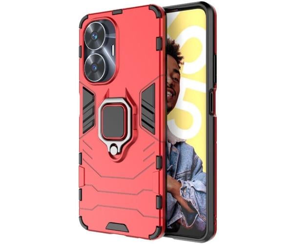 Чехол накладка Ricco Black Panther Armor для Realme C55 Красный Чехол накладка Ricco Black Panther Armor для Realme C55 Красный