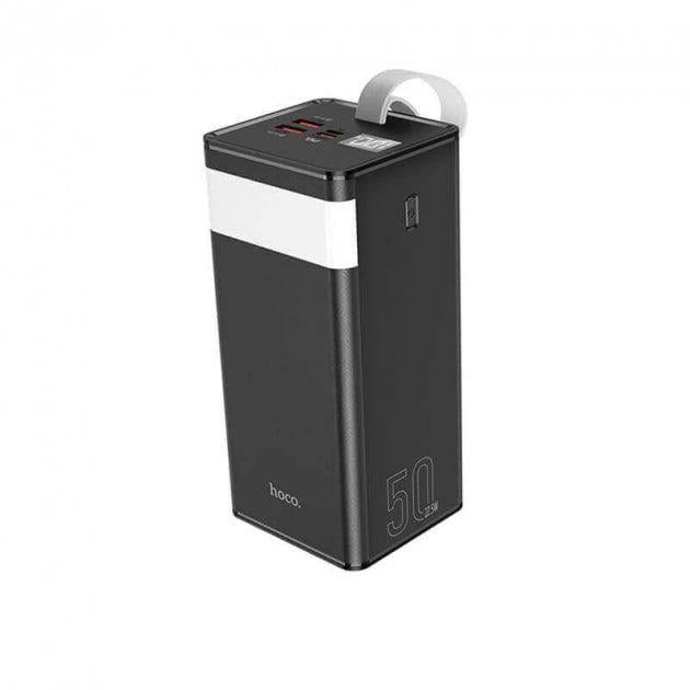 Повербанк Power Bank Hoco J86A 50000 mAh PD/QC 22,5 W з ліхтарем Black - фото 2