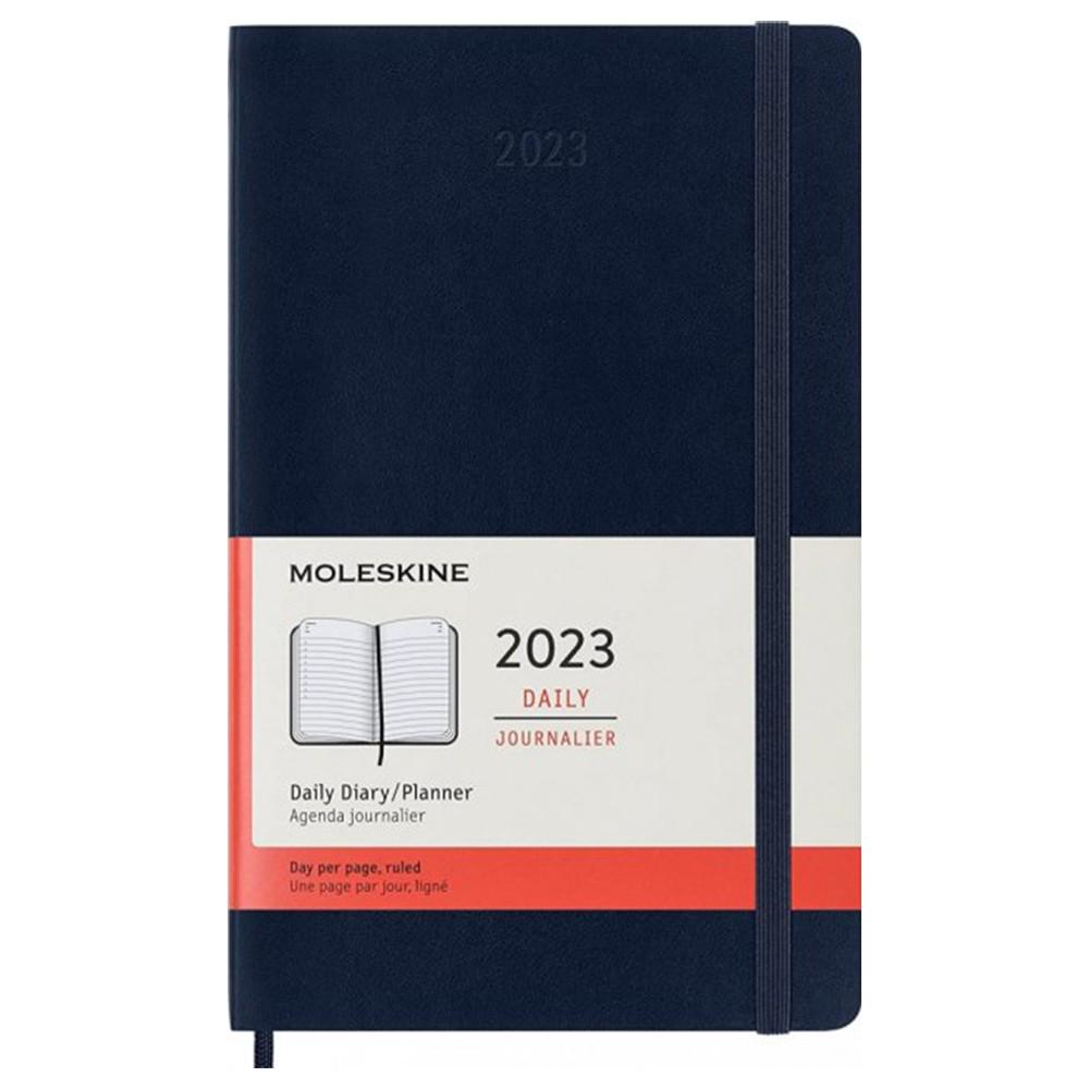 Ежедневник Moleskine 2023 средний мягкий Сапфировый (DSB2012DC3Y23)
