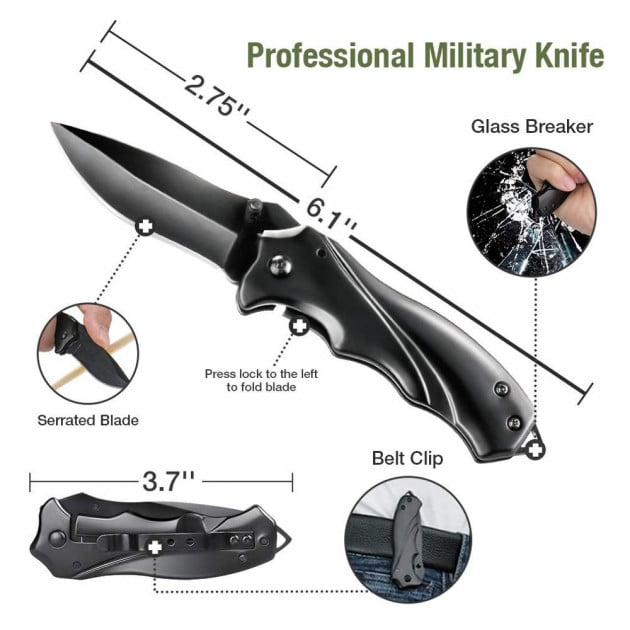 Набір інструментів для виживання Survival military 17в1 (218187775) - фото 3