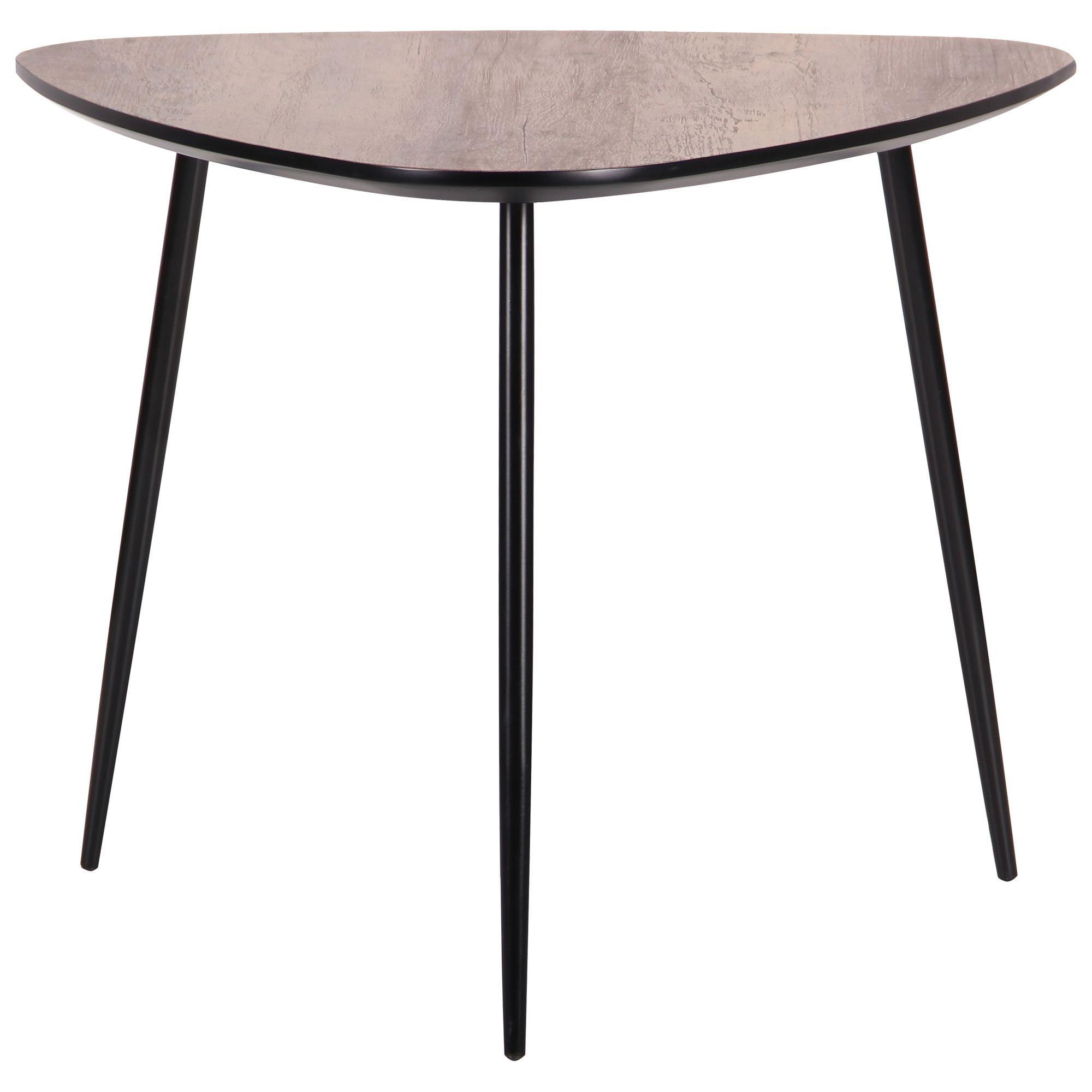 Журнальний стіл AMF Kentucky-1 460х570 мм Сталь/МДФ Чорний/Дуб шервуд