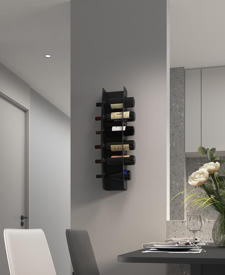 Полиця-тримач для вина NC Home WineLine на 6 пляшок Чорний (110323) Полиця-тримач для вина NC Home WineLine на 6 пляшок Чорний (110323)