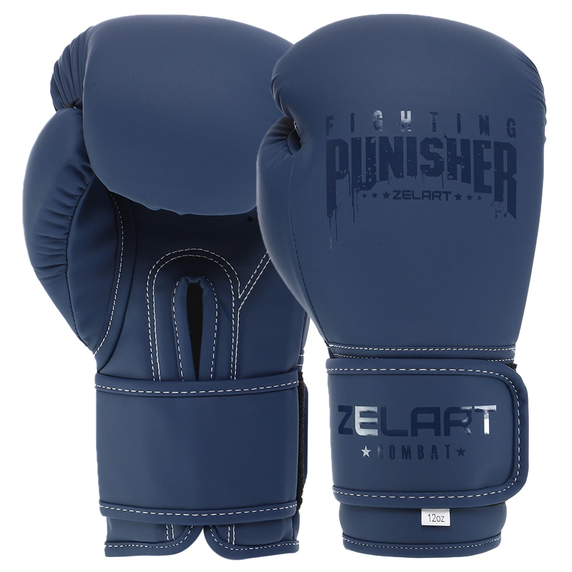 Перчатки боксерские Zelart PUNISHER BO-7553 PU 10 oz Темно-синий (BO-7553_Темно-синий_10_унции) - фото 1 Перчатки боксерские Zelart PUNISHER BO-7553 PU 10 oz Темно-синий (BO-7553_Темно-синий_10_унции) - фото 1