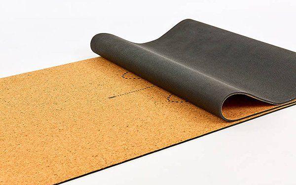 Килимок для йоги FI-7156 корковий Коричневий (56429017) - фото 3