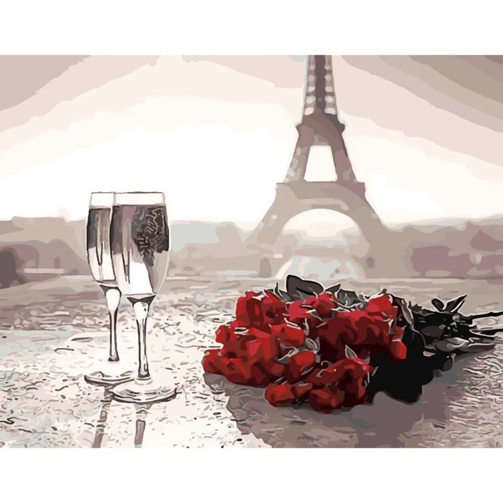 Картина по номерам Strateg Розы в Париже 40x50 см (SY6523)