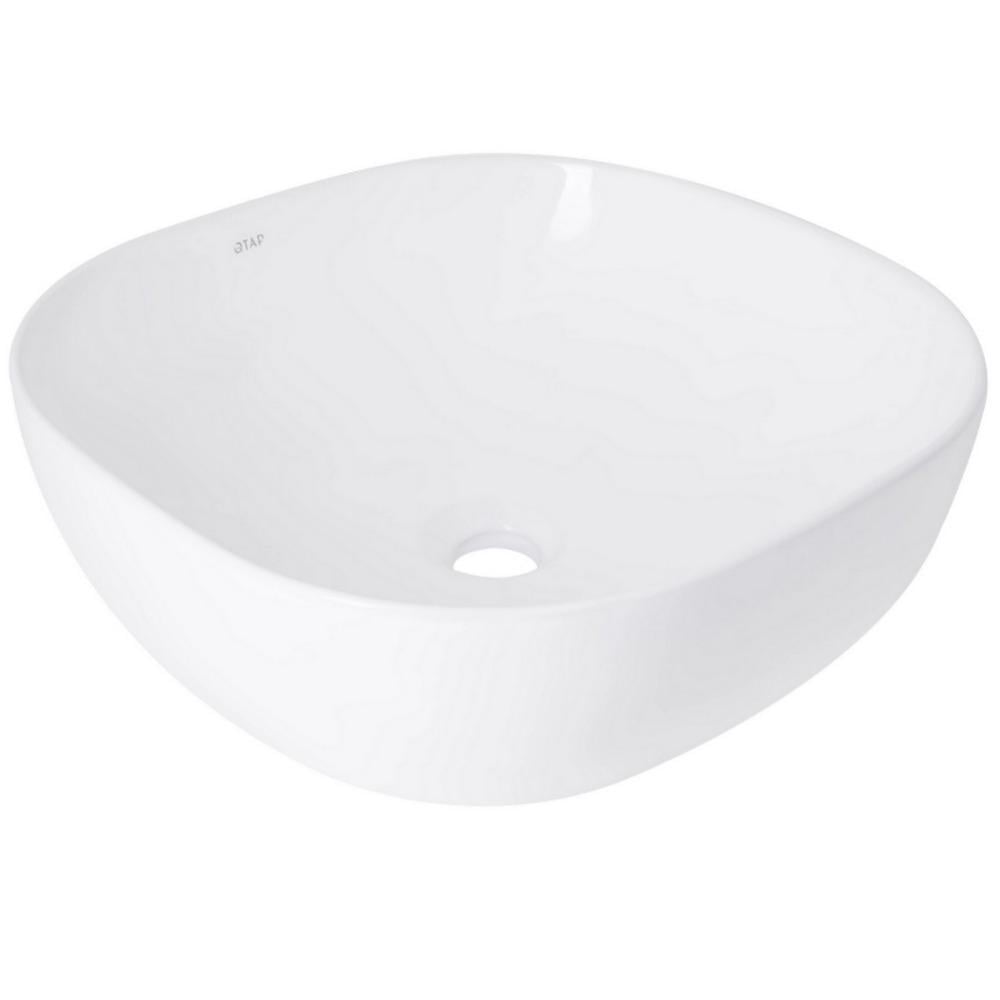 Умывальник накладной Q-tap Kolibri QT1011K396WN48468 425x425x140 мм Белый (269841)