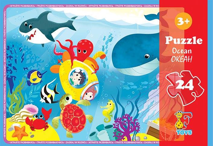 Пазли F-Toys із серії Океан 24 елементи (MTT-141351) Пазли F-Toys із серії Океан 24 елементи (MTT-141351)