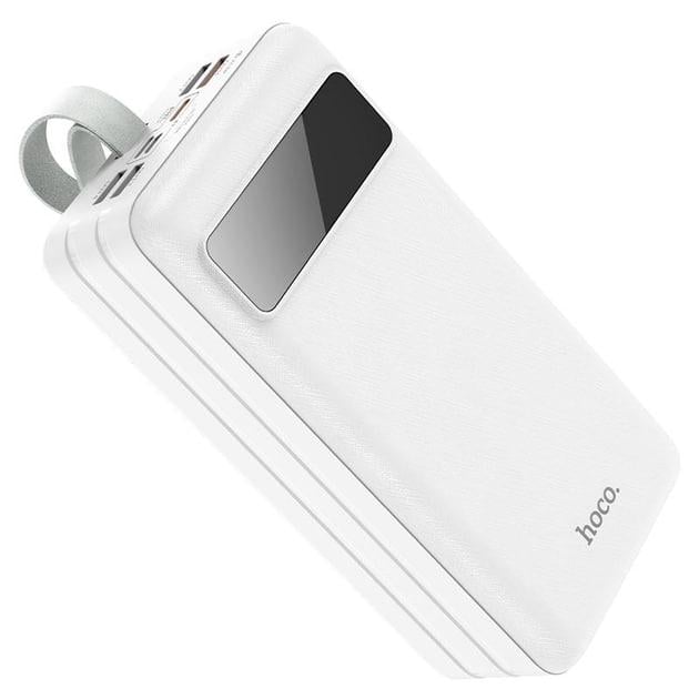 Повербанк Hoco J86B 60000 mAh 20W 4USB/Lightning/Type-C с быстрой зарядкой QC3.0/PD3.0 White (000387) - фото 3