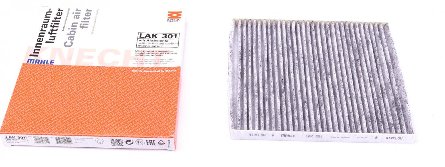 Фильтр салона KNECHT для Hyundai Accent IV 10-/Tucson 04-10/i40 11-/KIA Rio 05-/Sportage 04- угольный (LAK 301)