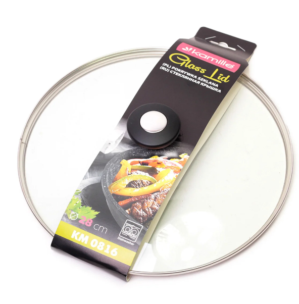 Кришка скляна Kamille 28 см (KM-0816)