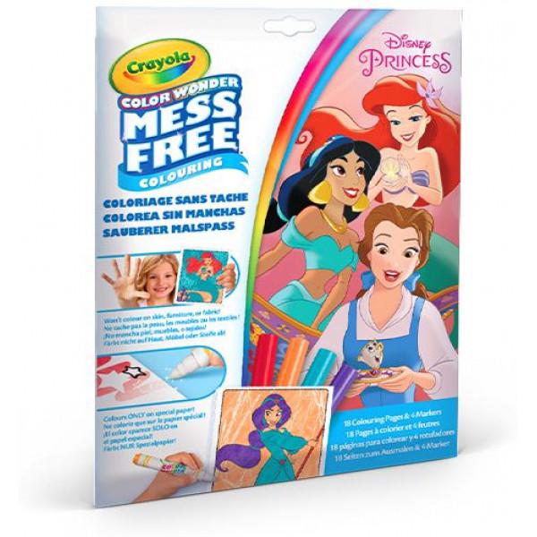 Раскраска Crayola Color Wonder Disney Princess 18 стр. (75-2813)