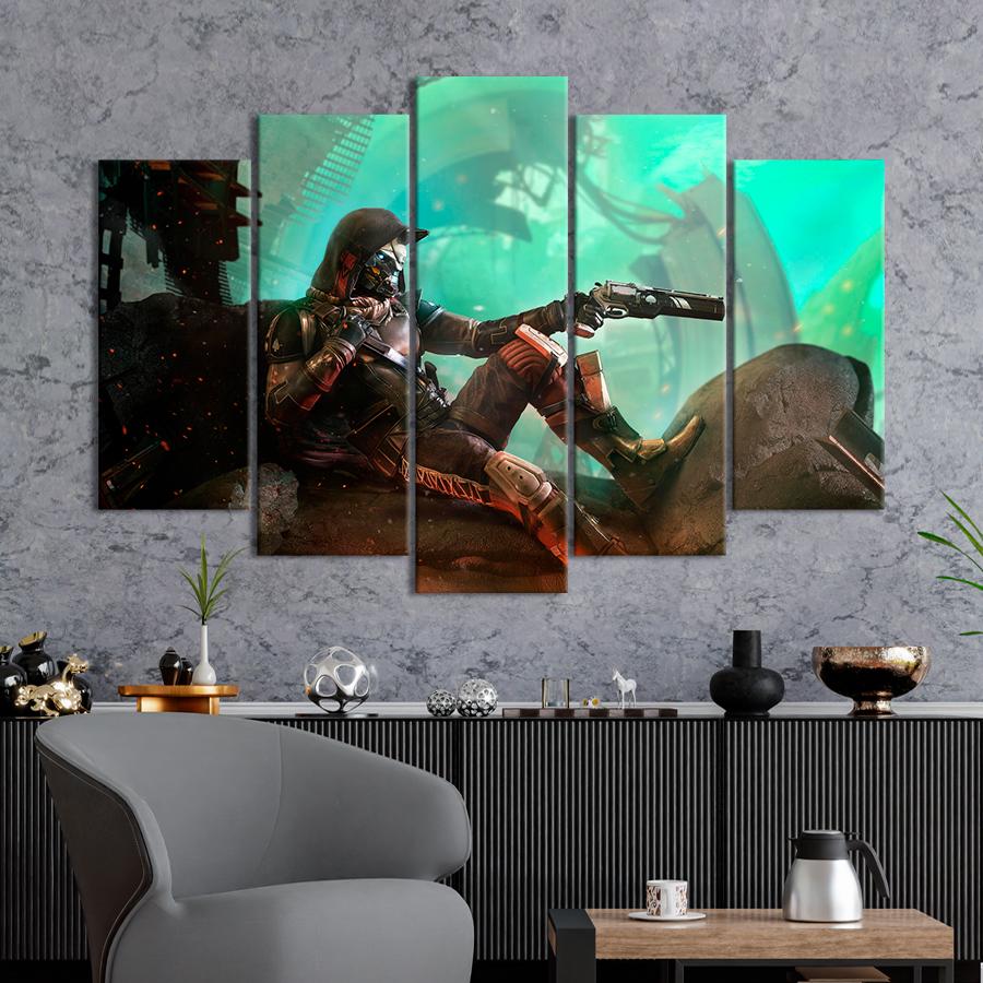 Настенний декор Персонаж в жуткой маске Destiny 2 137x85 см (A176-5)