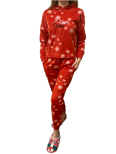 Піжама жіноча "It’s cold outside" L Червоний (58-67-П-I-C-O-Ч-L) Піжама жіноча "It’s cold outside" L Червоний (58-67-П-I-C-O-Ч-L)