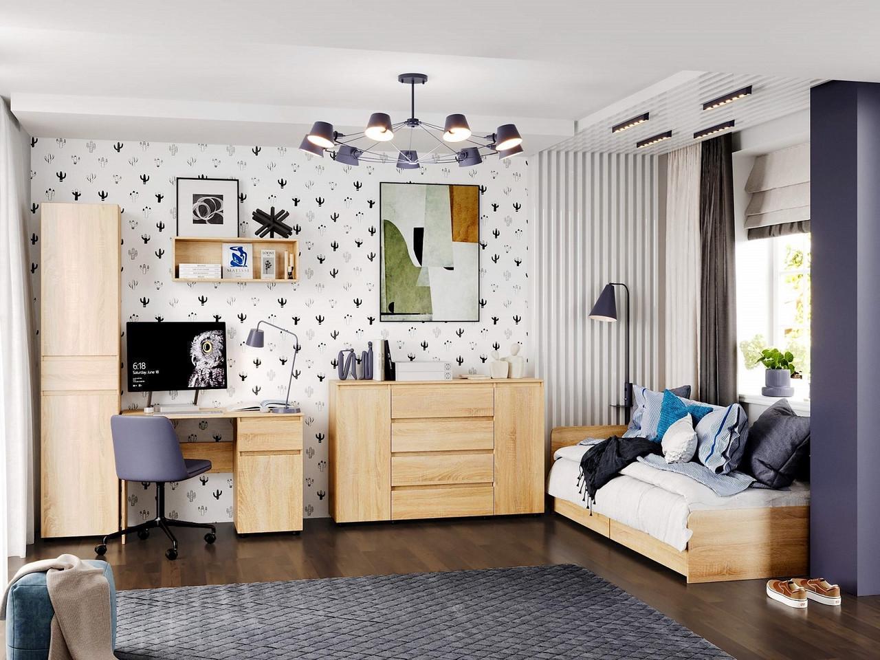 Спальня дитяча Еверест Лайт-3 Дуб сонома (ЕВ20811.01)