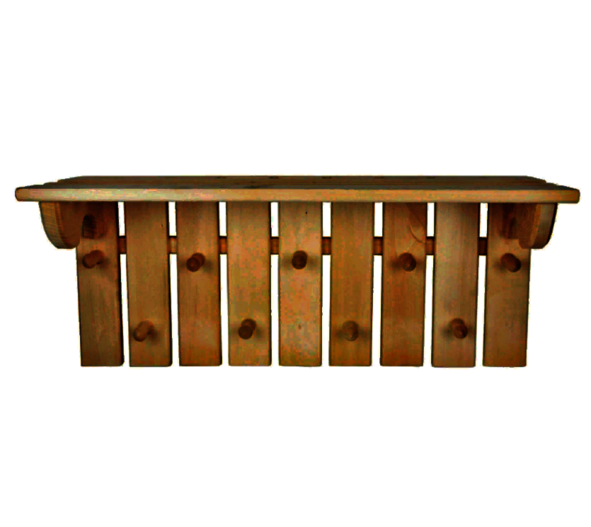 Вішалка банна з дерева Обліпиха Сієна (ВБА-001305)