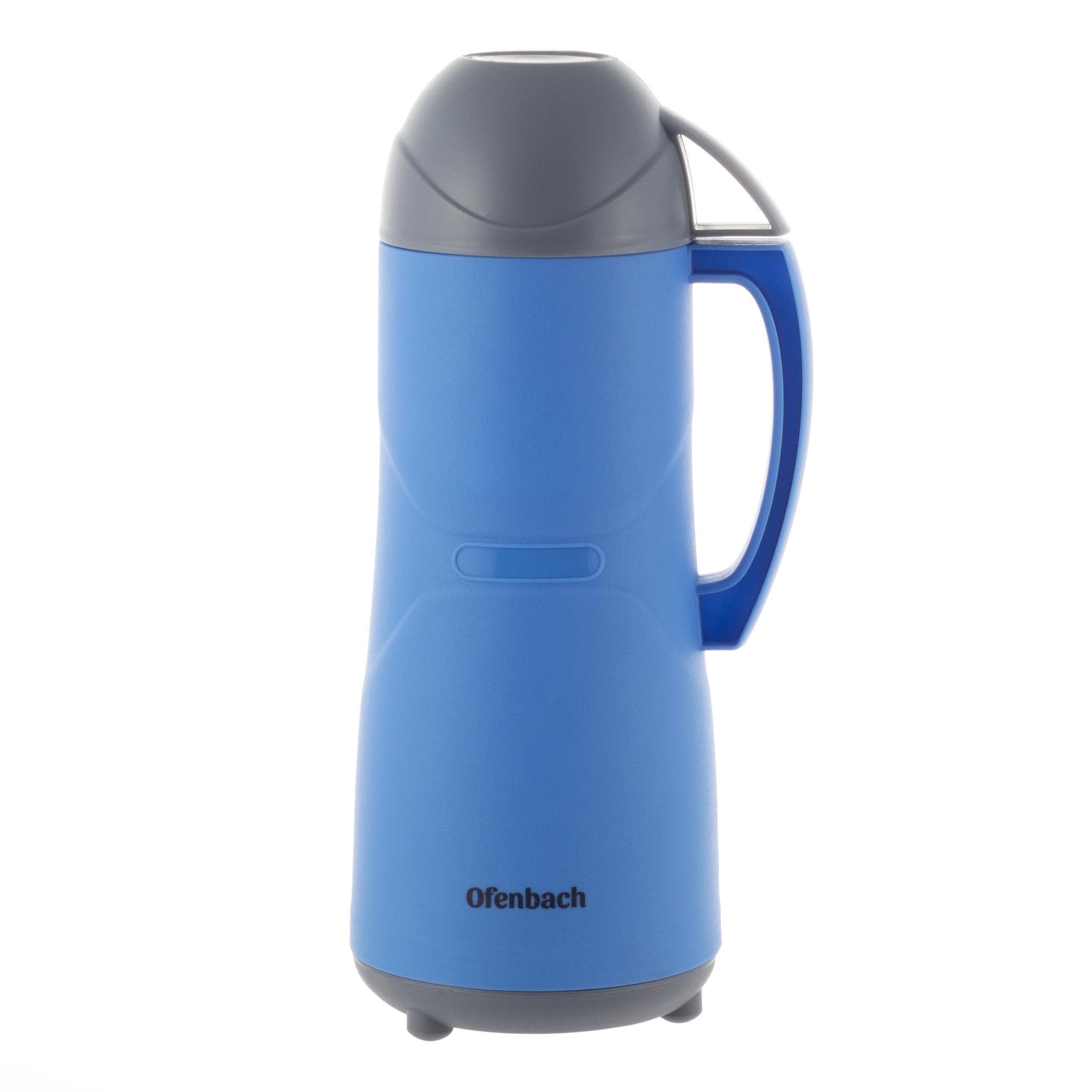 Термос Ofenbach Vizo со стеклянной колбой 450 мл Синий (20071382)