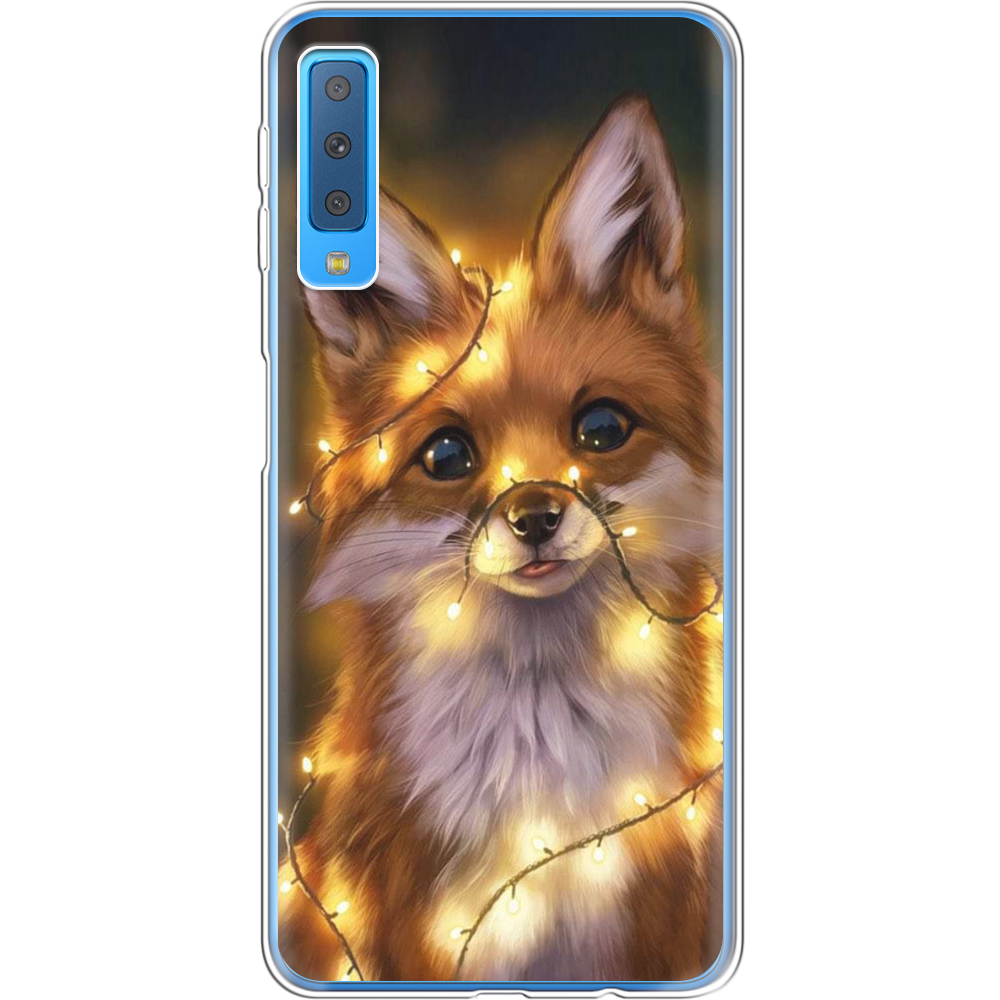 Чохол Boxface Samsung A750 Galaxy A7 2018 Різдвяна Лисичка Прозорий силікон (35481-up2399-35481)