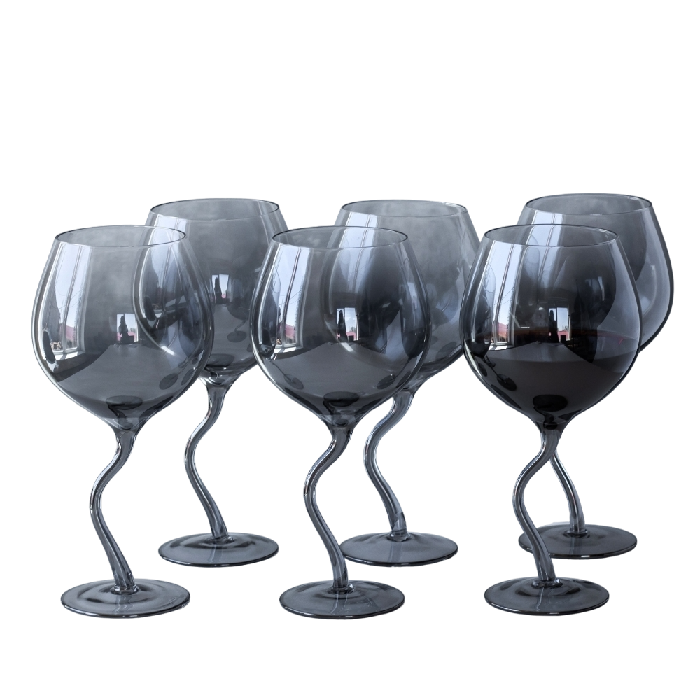 Набор бокалов Elisey 9115-002 Пыльный танец стекло 570 мл 7,6х22 см 6 шт. Серый (118-81-9115-002) - фото 1 Набор бокалов Elisey 9115-002 Пыльный танец стекло 570 мл 7,6х22 см 6 шт. Серый (118-81-9115-002) - фото 1